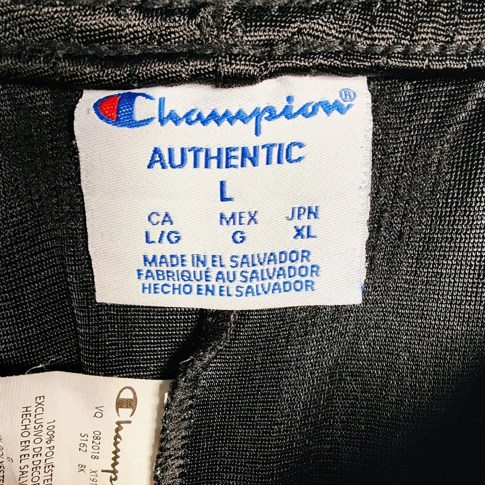 Champion Men's Long Mesh Black Shorts Large